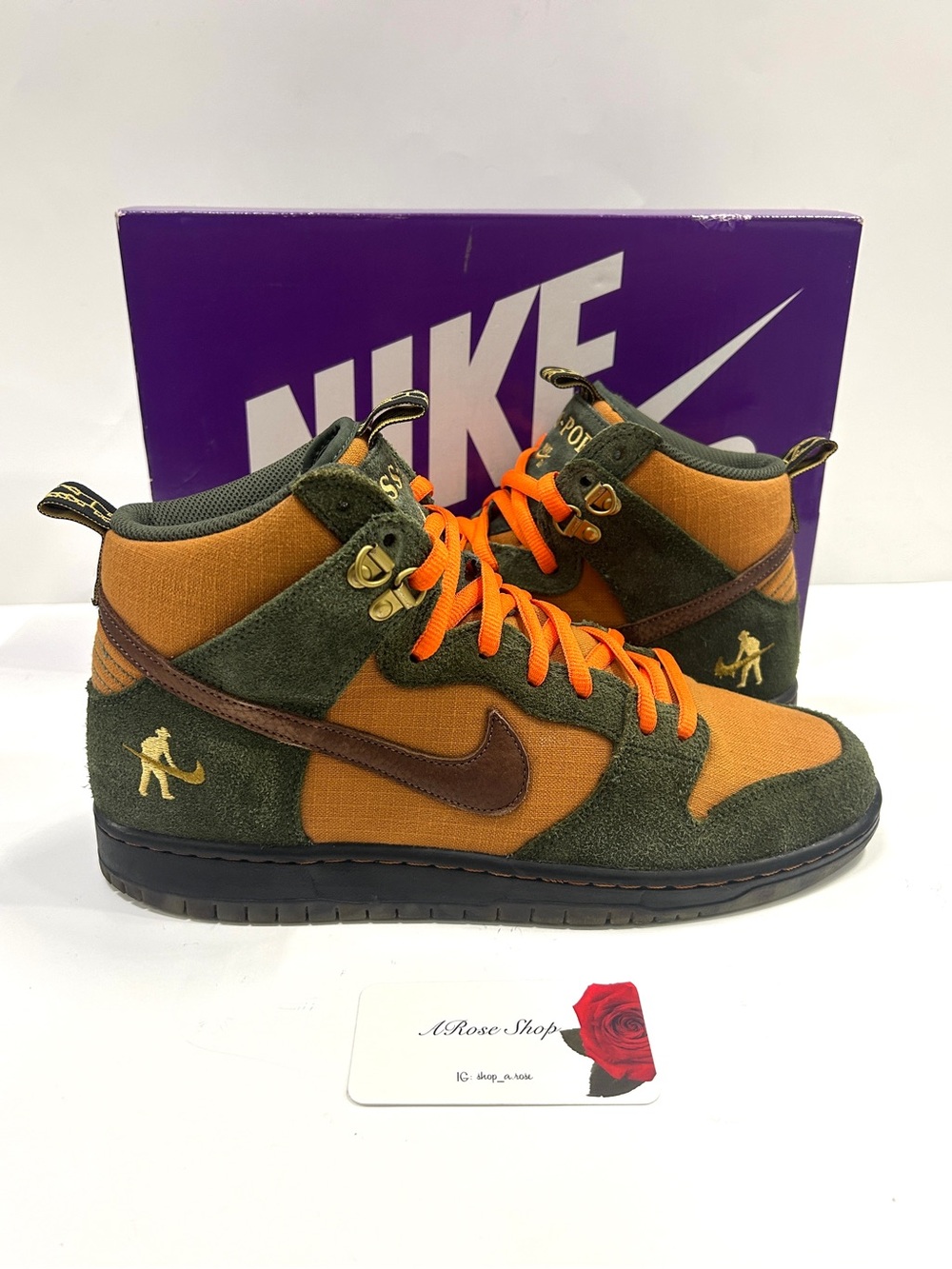 Pass-Port x Nike SB Dunk High ‘Workboot’ (DO6119 300) Shoes Size: 10.5 M